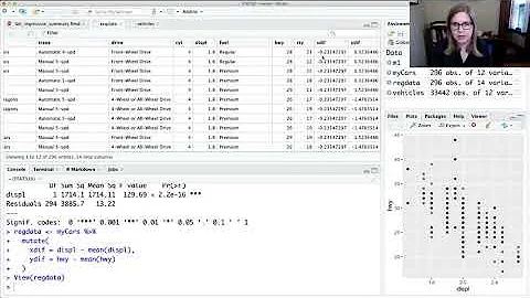 Building the regression summary table in R (STAT 320, lab_regression_summary video 1 of 2)