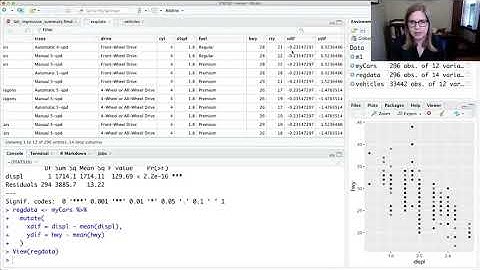 Building the regression summary table in R (STAT 320, lab_regression_summary video 1 of 2)