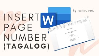 START PAGE NUMBERS AT A SPECIFIC PAGE | (for Research paper or Thesis) - TAGALOG