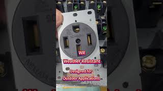 NEMA 14-50R WR Receptacle for EV Charging & RV Power #shorts