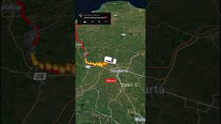 Rute terbaik JAKARTA - SURABAYA full jalur Tol sepanjang 765KM. #shorts #maps #mapshorts