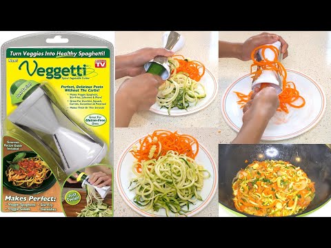 Veggetti Spiral Vegetable Slicer Cutter Turns Veggies Into