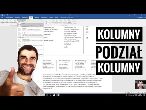 Microsoft Word 2016: Inserting Columns and Breaking Columns with Text PL