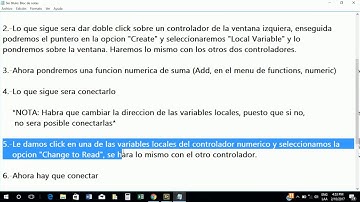 (TUTORIAL) Trabajar con variables locales en LabView