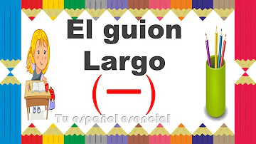 ¿Cuál es la función de un guión largo?