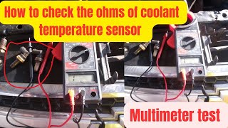 How to check the ohms of coolant temperature sensor, Using multimeter by Eric K. Garage 715 views 5 months ago 4 minutes, 48 seconds