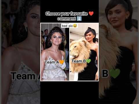 Selena Gomez🧡Vs Kylie Jenner💚| comment now #selena #kyliejenner #vs #celebrity #ytshorts #treding