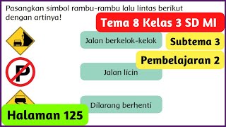 Pasangkan Simbol Rambu-Rambu Lalu Lintas Berikut dengan Artinya