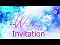 Skiller and Olivier wedding invitation video