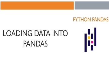 #2 Python Pandas: Loading Data Into Pandas