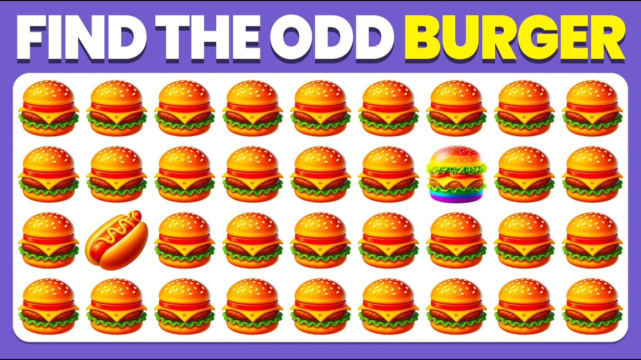 🍗🍟🌭 Найдите лишнее — версия для любителей фастфуда | Легкий, средний, сложный — 25 уровней повыше...
