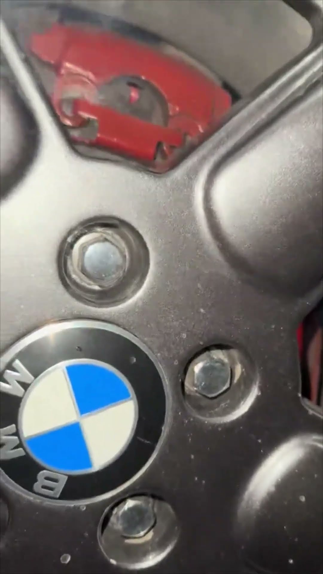 Overheated Car Brake Pads Burst Into Flames