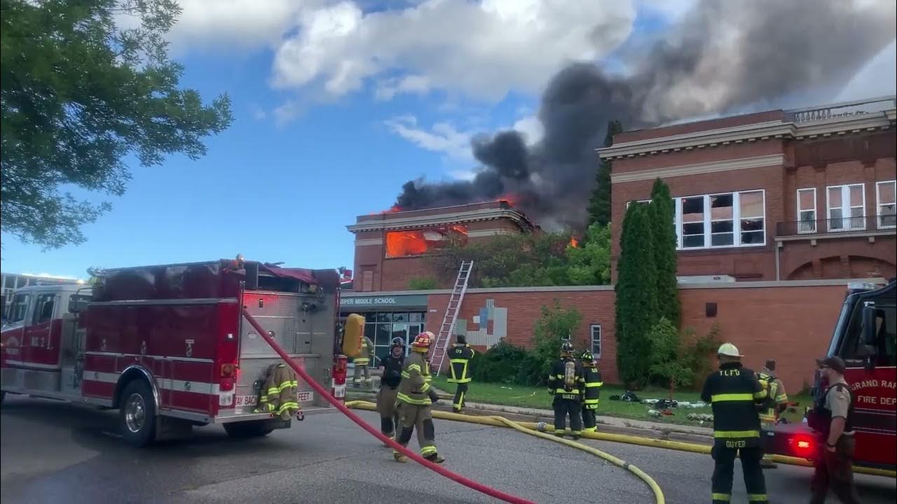 Bovey Middle School Fire Collapse of Gym YouTube