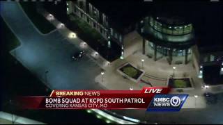 Bomb squad investigates car at KCPD South Patrol