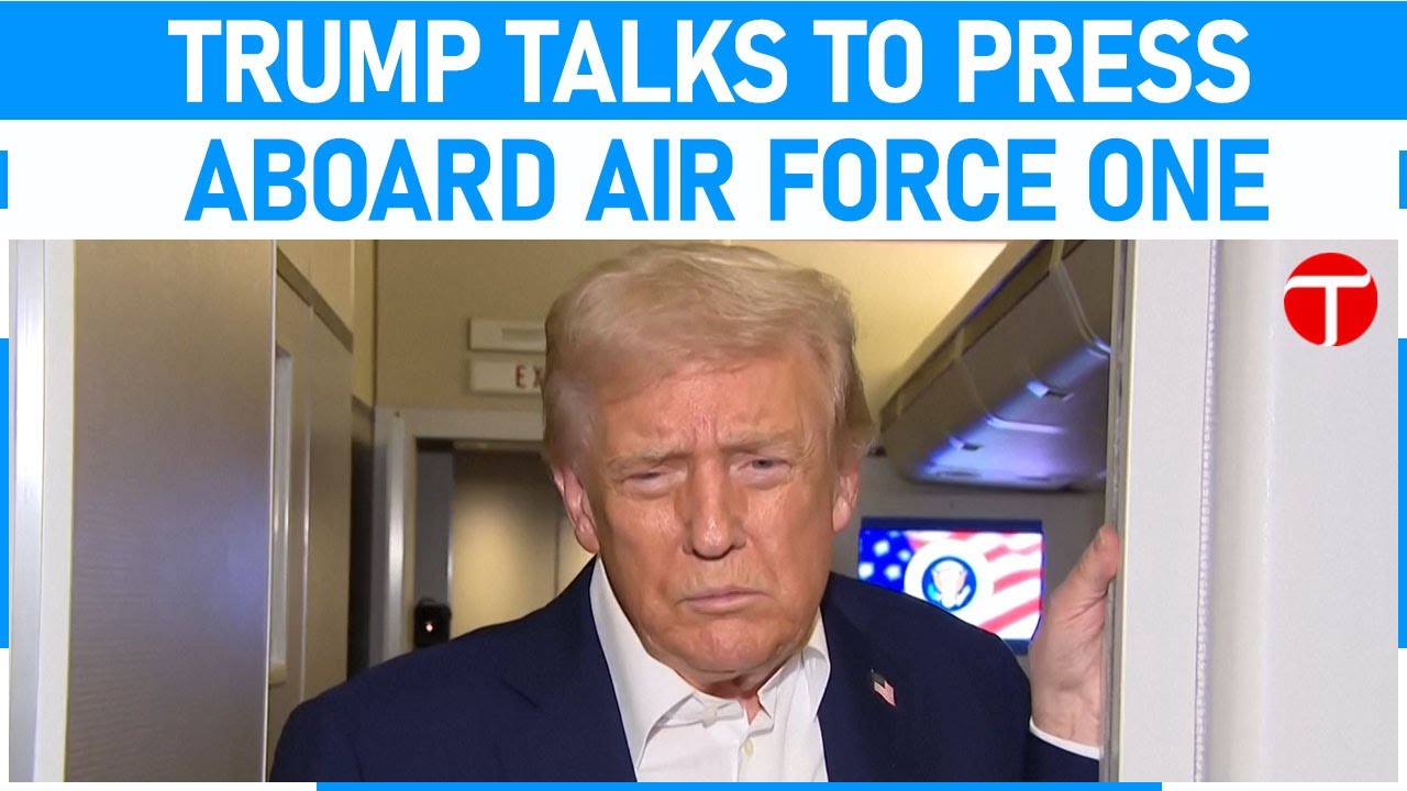 President Trump Gaggles with Press on Air Force One | The Express ...
