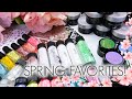 My Spring Nail Favorites! Nail Art Supplies | Glitter Gels | Gel Polish