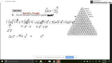 Section 6.3 Part 2 - The Binomial Theorem and Pascal