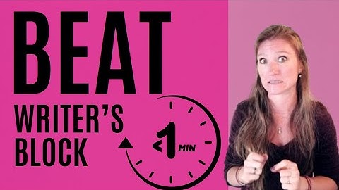 How to overcome WRITER