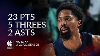 Spencer Dinwiddie 23 pts 5 threes 2 asts vs Jazz 21\/22 season