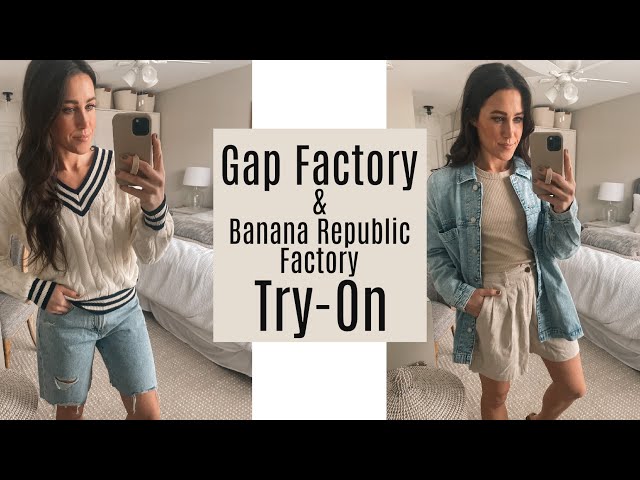 Video) Banana Republic Black Light-Weight Puffer Vest, Striped Gap