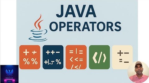 10.Java Operators Part  1 - with Real Time Example