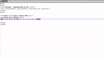 Tutorial CSS y HTML - Poner estilo CSS al codigo HTML [HD]