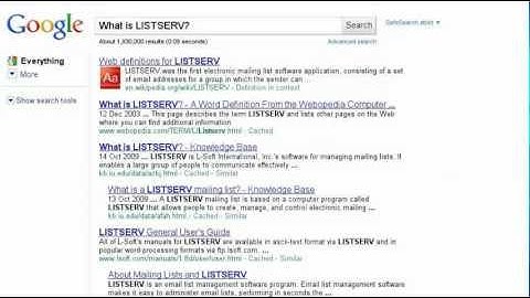 What is LISTSERV? (Search Story)