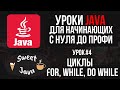 Уроки Java - Циклы For, While, Do while