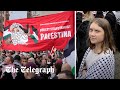 Greta thunberg joins propalestine protest outside eurovision song contest