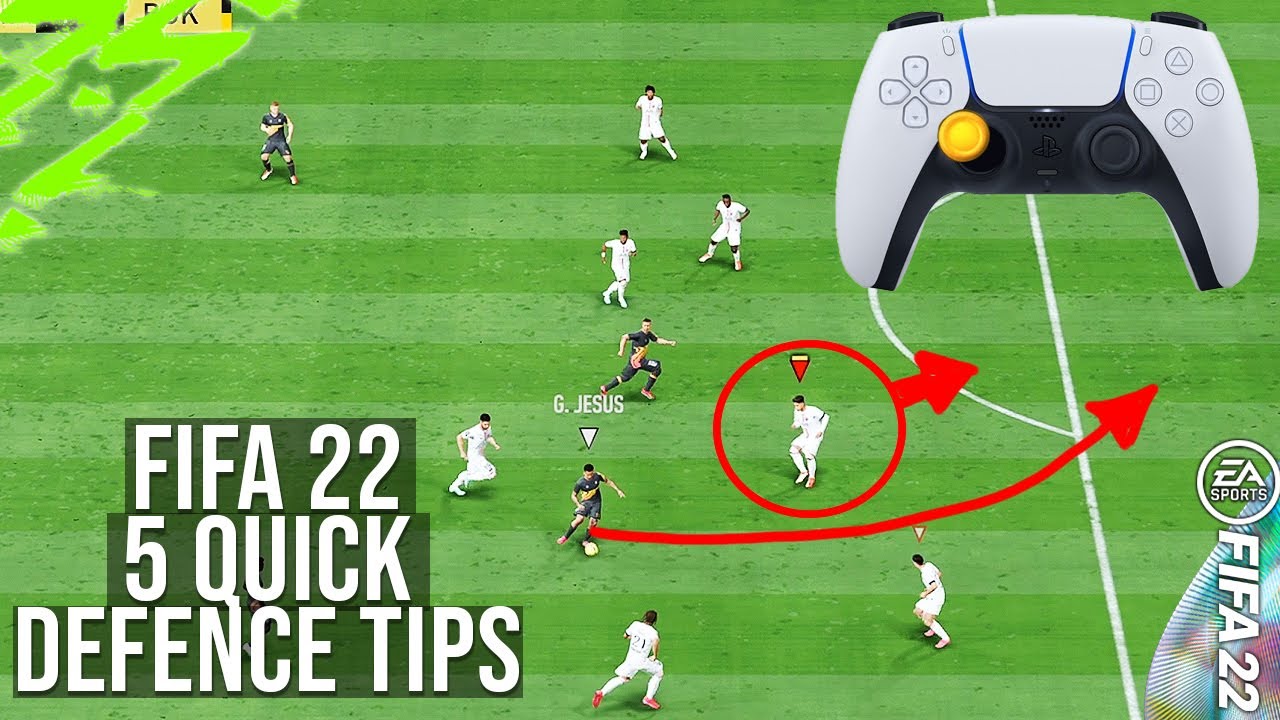 FIFA 22 - 5 BEST DEFENDING TIPS TO INSTANTLY IMPROVE & CONCEDE LESS GOALS [TUTORIAL]