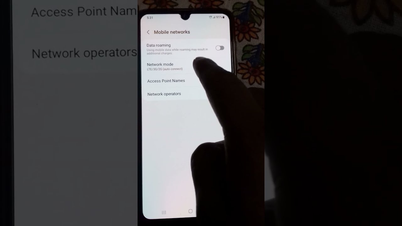 How To Set Your Network Mode LTE 3G 2G Or Only Shorts 