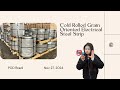 27QG110 Cold Rolled Grain Oriented Electrical Steel Strips(CRGO)to Brazil