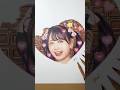 バレンタインっぽく松本かれんちゃん描きました🍫💝 #松本かれん #まつかれ #fruitszipper #ふるっぱー #バレンタイン #色鉛筆