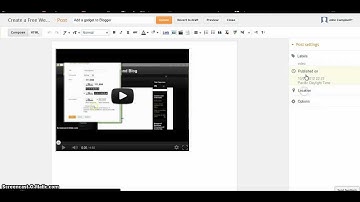 Blogger Menu Options Tutorial for Beginners