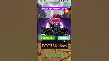 Devas of Creation Codes - All Roblox Devas of Creation Codes