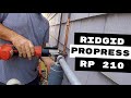 OUTDOOR COPPER SHOWER REPAIR WITH RIDGID RP 210 PRO PRESS TOOL