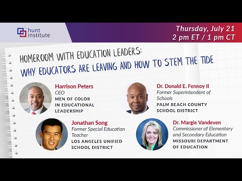 Homeroom with Education Leaders | Why Educators Are Leaving and How to Stem the Tide