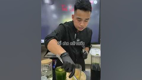 Trà tắc thái xanh cùng #kenbar