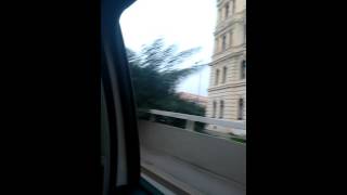 Taxi journey through Prague