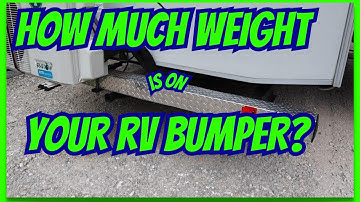 DOE DIT voordat uw bumper het begeeft! Bumpersteun voor een camper, vijfde wiel of caravan