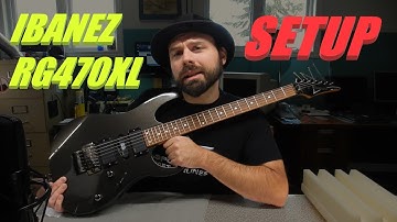 Setting up a Floyd Rose on an Ibanez RG470XL Longscale.