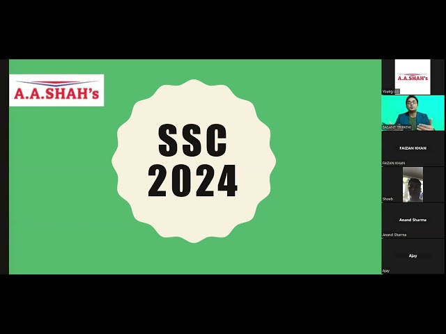 SSC CGL 2024 Marathon Batch Introduction by Basant Tripathi | Live Classes | A A Shah's