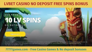 LVBet promo code - No deposit free spins bonuses