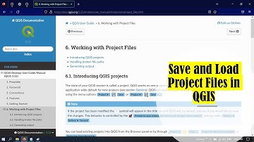 QGIS Tutorials 8: Save and Load Project Files in QGIS | QGIS Beginners