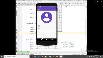18. Android Tutorial: part 3: Contacts App using RecyclerView - data pass and show details