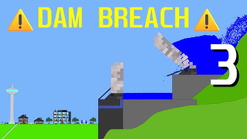 Dam Breach Simulation 3! (Double Dam Breach) | Algodoo