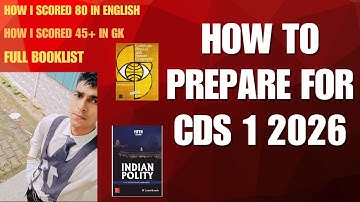 CDS 1 2026 Strategy | English + GK Full Plan #cdsexampreparation #cdsenglishclasses #capf