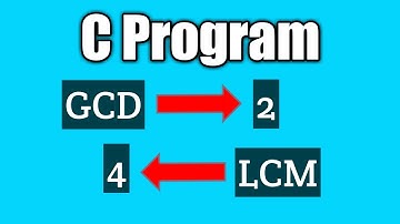 Write a c program to find gcd and lcm of two numbers | vision academy
