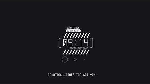 Countdown Timer Toolkit V24 for After Effects 2023