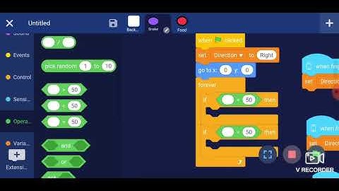 M-Block Snake Game Scratch